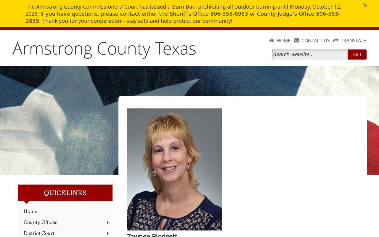 Armstrong County Clerk contact and public-record guidance
